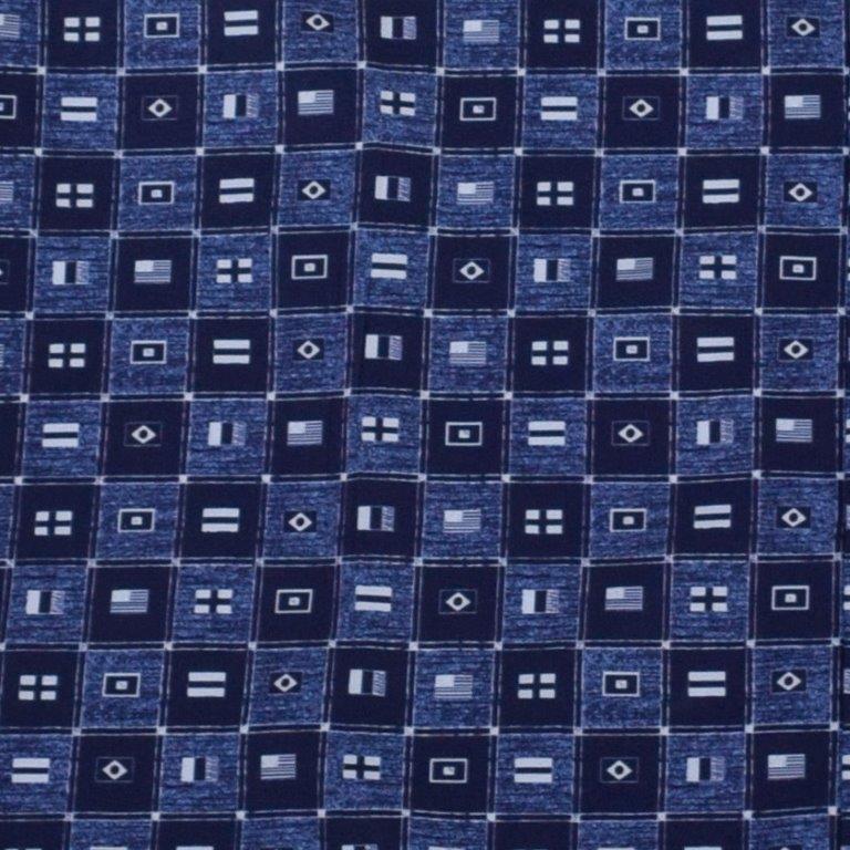 Flag Swim Trunks - Navy