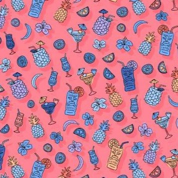 Tropical Drink Swim Trunks - Melon