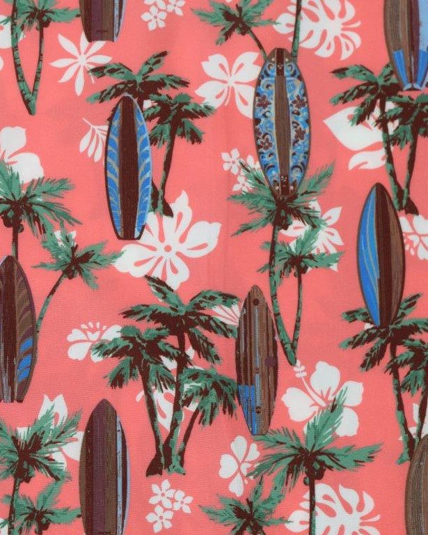 Tropical Surf Cabana Set - Coral