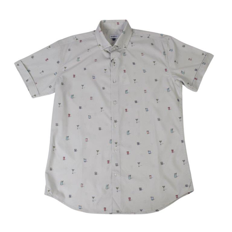 Tipple Oxford Woven Shirt - Silver