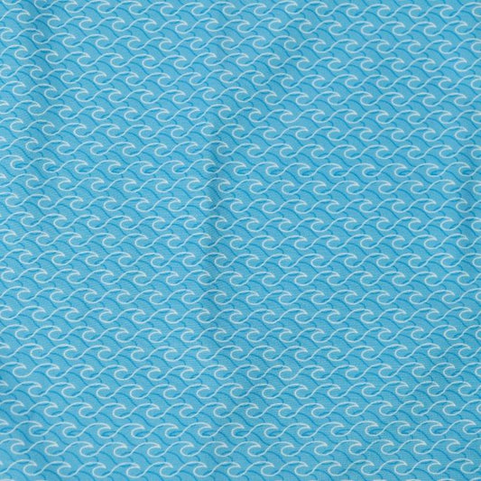 Wave Woven Shirt - Aqua