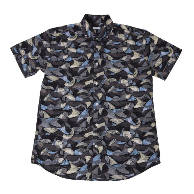 Leaves Layers Woven Shirt - Smoke