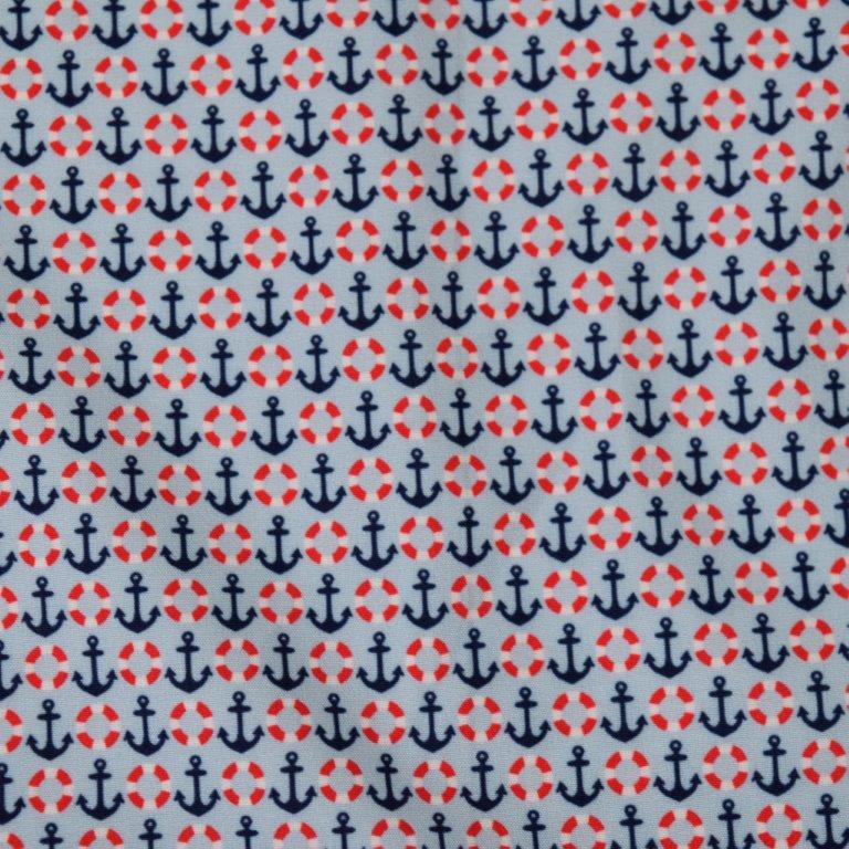 Anchors and Rings Woven Shirt - Blue - Buoy & Boat - Short Sleeve Woven - Blue