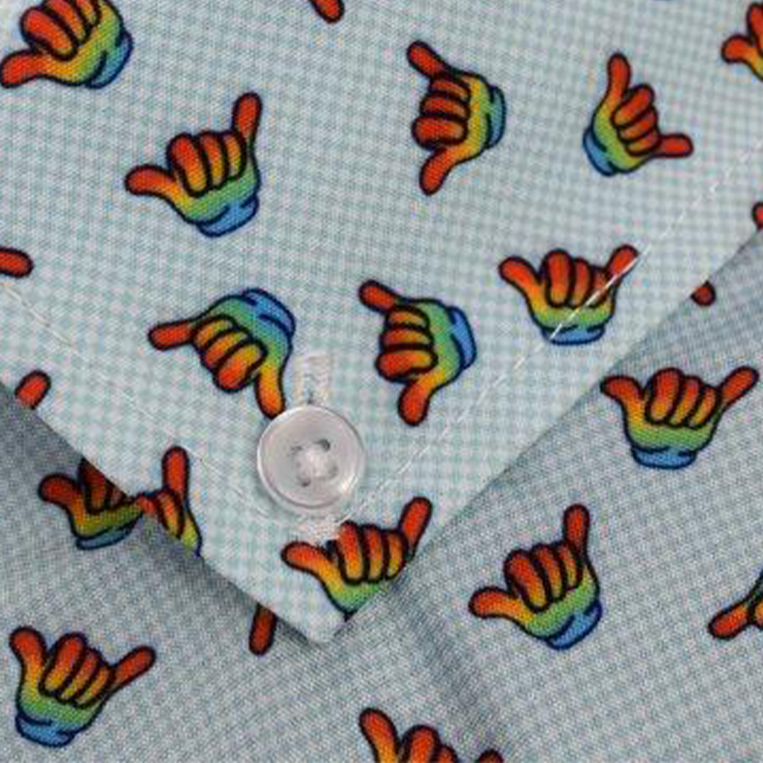 Hang Loose Woven Shirt - Aqua