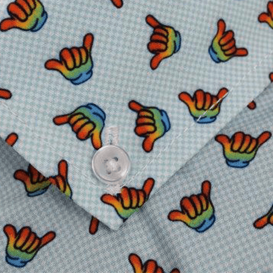 Hang Loose Woven Shirt - Aqua