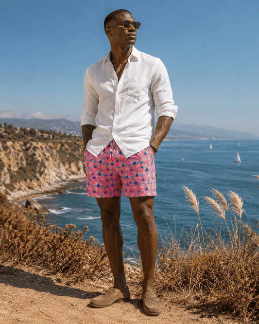 Flamingo Paradise Swim Trunks - Buoy & Boat - Swim Trunks - Pink