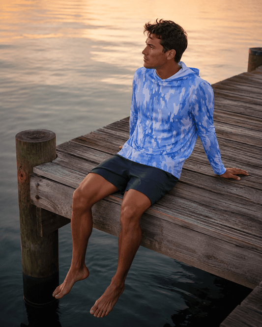 Surf Island Camo Long Sleeve - Blue - Buoy & Boat - Long Sleeve - Blue