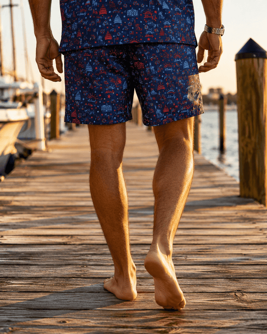 Lady Liberty Swim Trunks