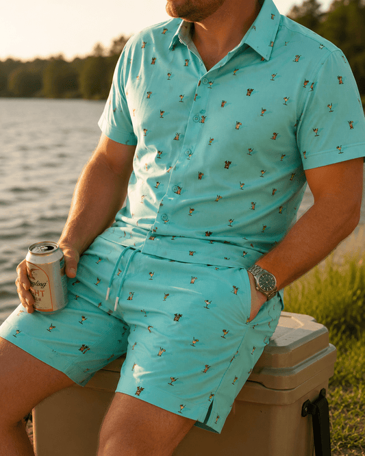 Cocktail Hour Swim Trunks