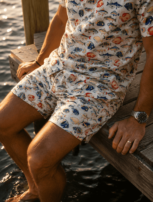 Tropical Fish Swim Trunks
