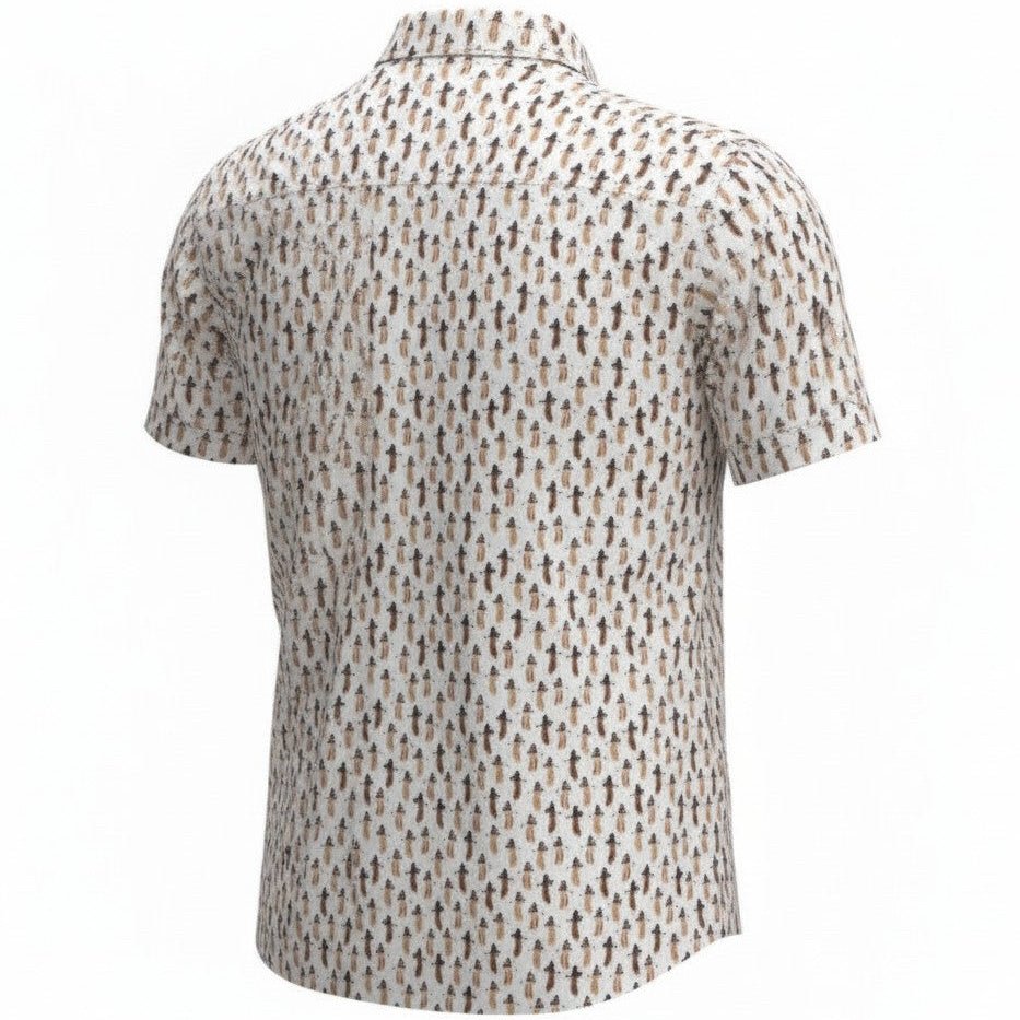 Hula Pineapples Woven Shirt - White - Buoy & Boat - Short Sleeve Woven -