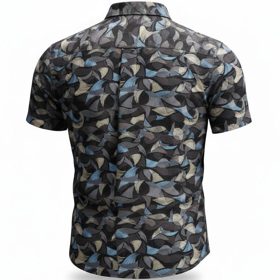 Leaves & Layers Woven Shirt – Smoke