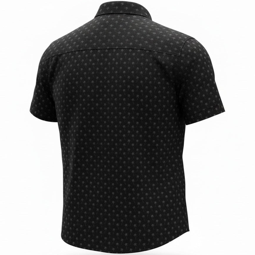 Palm Village Woven Shirt - Black