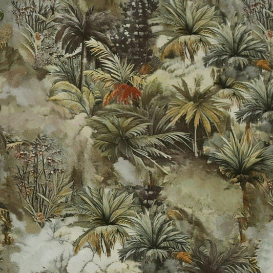 Babylon Woven Shirt olive pattern detail close up