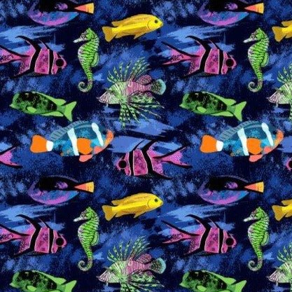 fish-woven-shirt-deep-navy-pattern-close-up