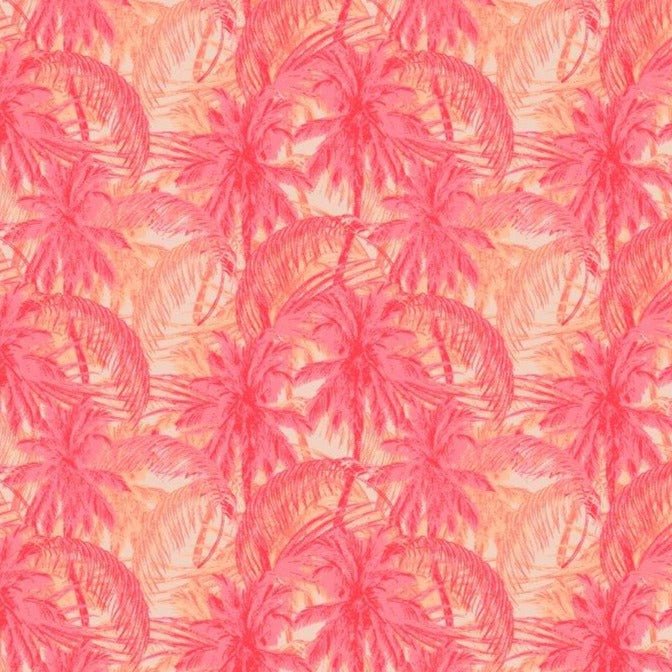 Palms Galore Swim Trunks - Melon - Buoy & Boat - Swim Trunks -