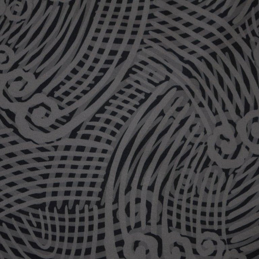 Ripcurl woven shirt black classic ripcurl pattern detail close up