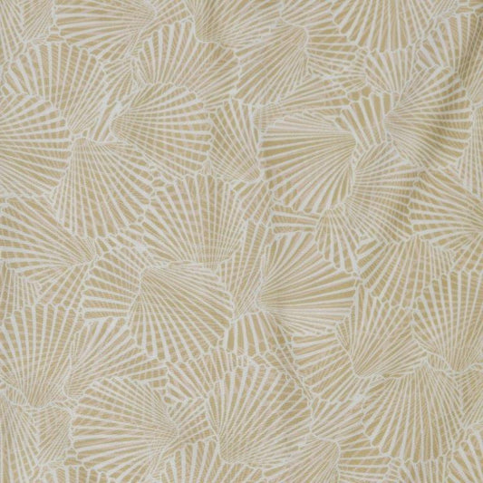 Shells and Shells woven shirt ivory nautical shells pattern detail close up