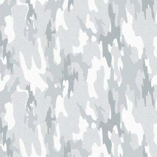 Surf Island Camo woven shirt grey island camo graphic detail close up