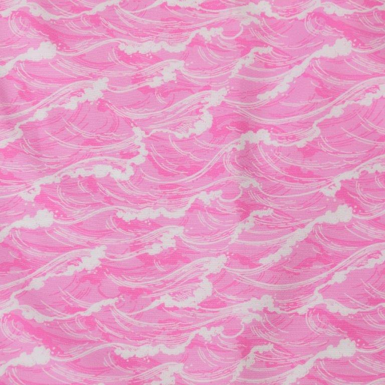 Tidal swim trunks pink tidal pattern detail close up