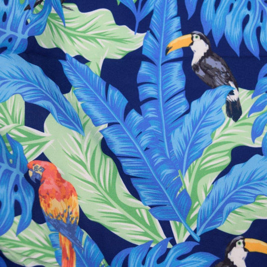 Tropical Birds Swim Trunks - Aqua - Buoy & Boat - Swim Trunks -