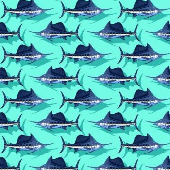 Marlin Party Swim Trunks - Lagoon