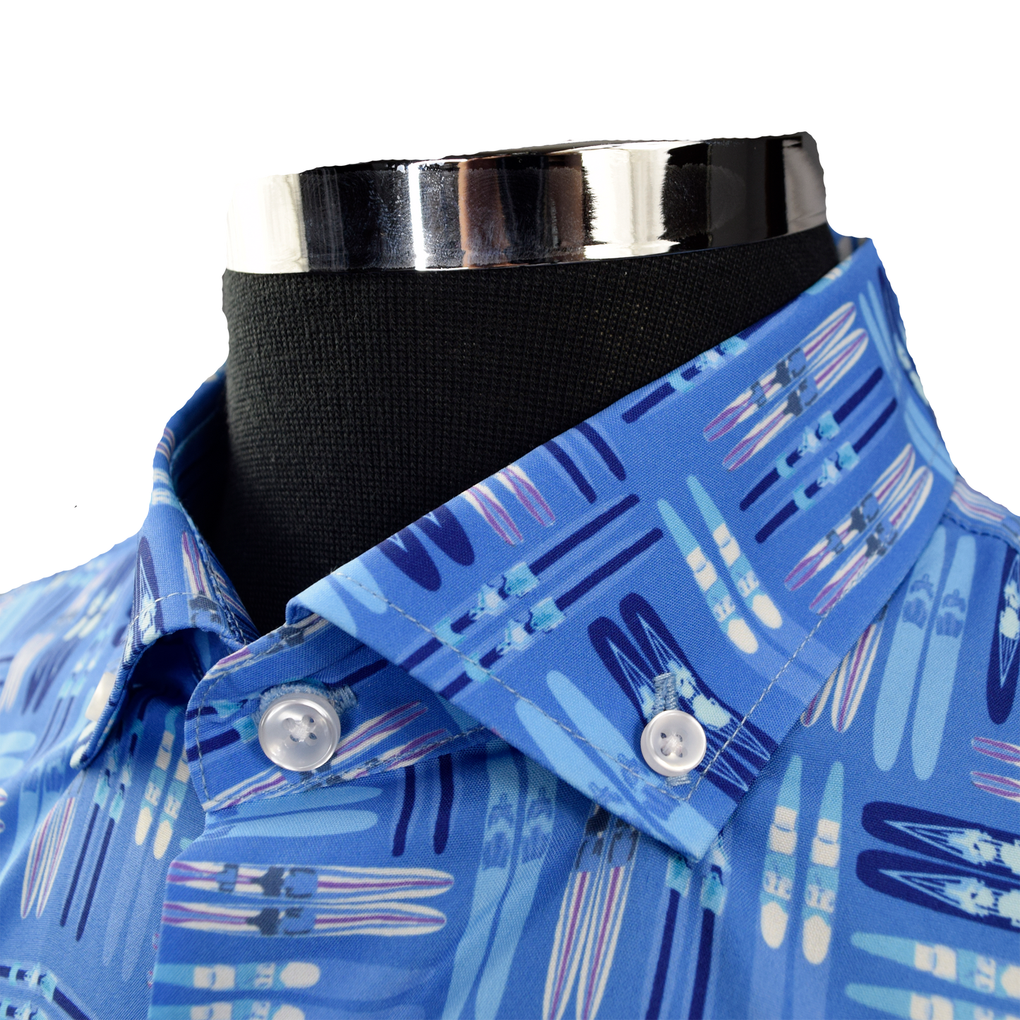 Water Skis Woven Shirt - Blue