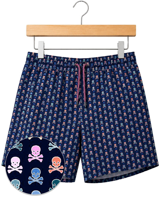 Skull Swim Trunks - Navy - Buoy & Boat - Swim Trunks - Navy