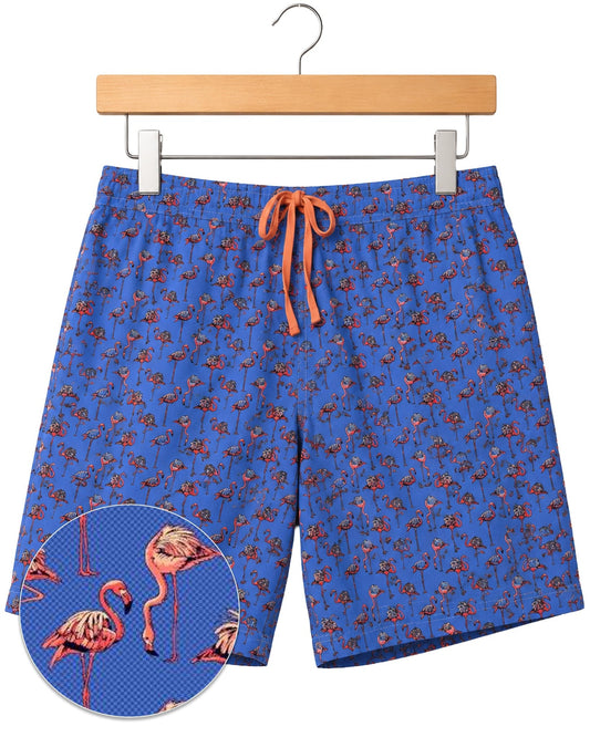 Flamingo Boardshorts - Blue - Buoy & Boat - Swim Trunks - Blue