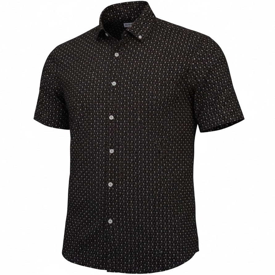 Skull Anchor Shadow Woven Shirt - Black - Buoy & Boat - Short Sleeve Woven - 