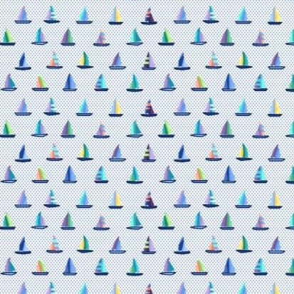 Boats and Dots Woven Shirt - White