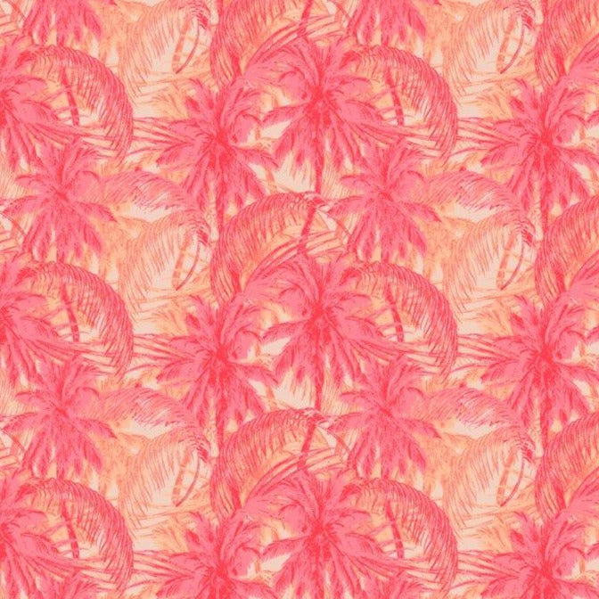 Palms Galore Swim Trunks - Melon