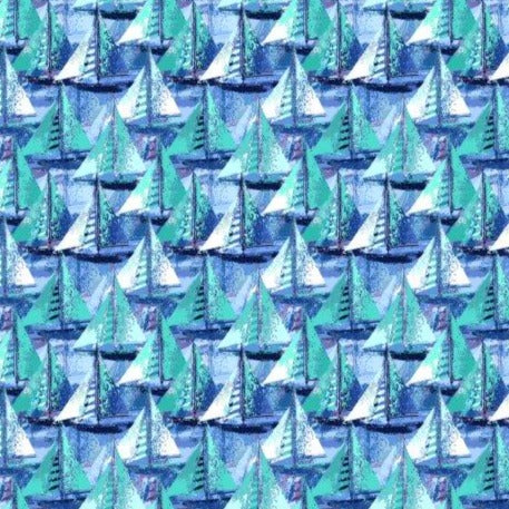 Let's Go Sailing Swim Trunks - Lagoon