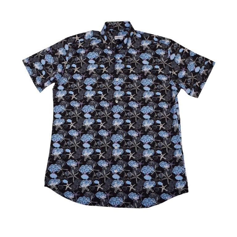 Starfish and Shells Woven Shirt - Black
