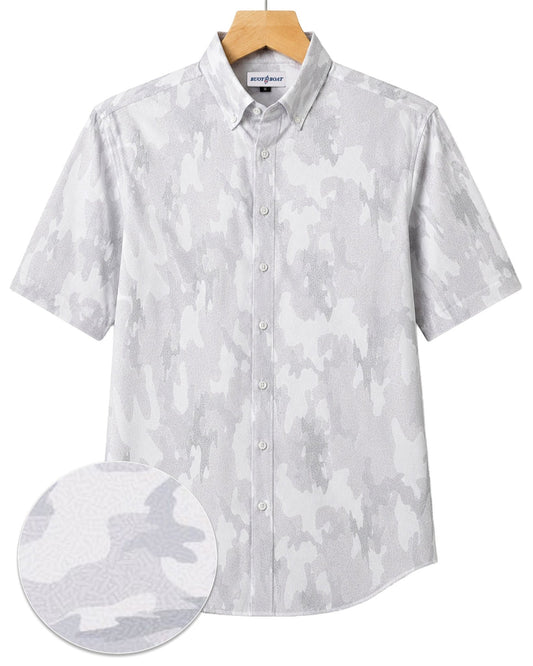 Surf Island Camo Woven Shirt - Gray - Buoy & Boat - Boji - Silver
