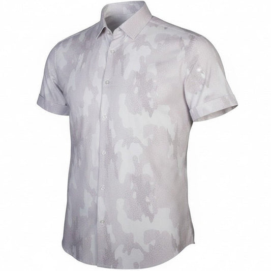 Surf Island Camo Woven Shirt - Grey
