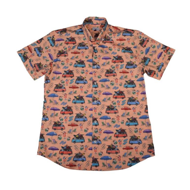 Beach Day Woven Shirt - Peach