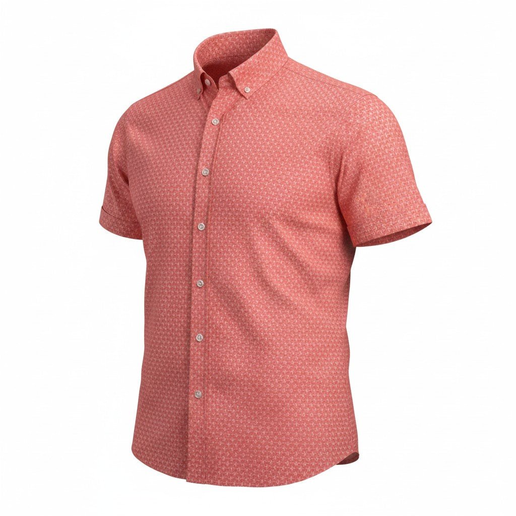 Starfish Woven Shirt - Melon - Buoy & Boat - Short Sleeve Woven - 