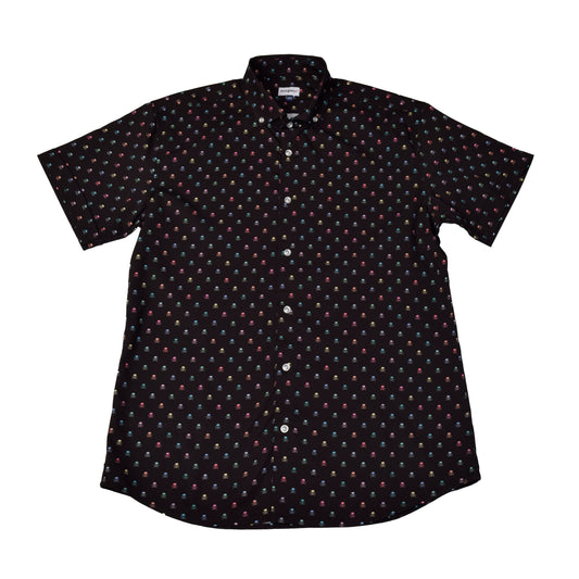 Small Skulls Woven Shirt - Black