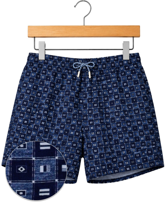 Flag Swim Trunks - Navy - Buoy & Boat - Swim Trunks - Navy