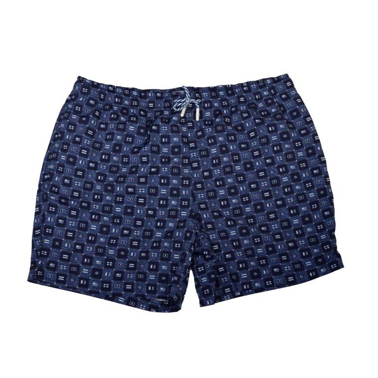 Flag Swim Trunks - Navy