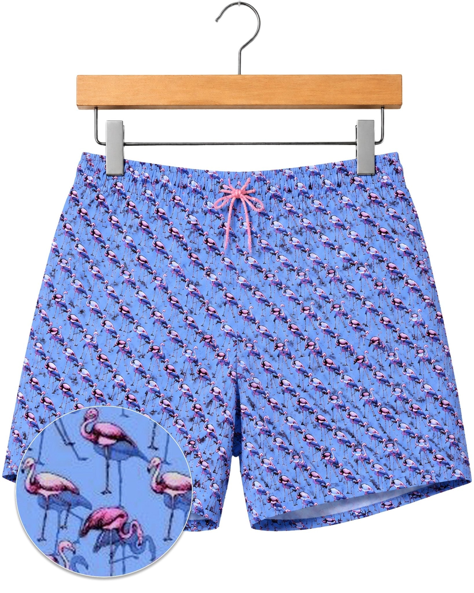 Flamingo Flock Swim Trunks - Blue - Buoy & Boat - Swim Trunks - Blue