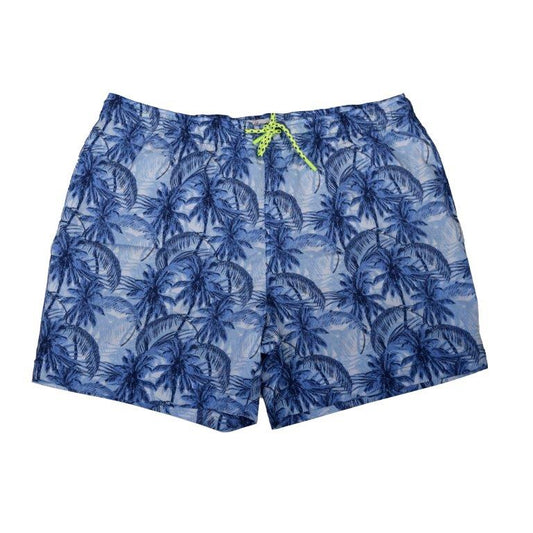 Palms Galore Swim Trunks - Blue