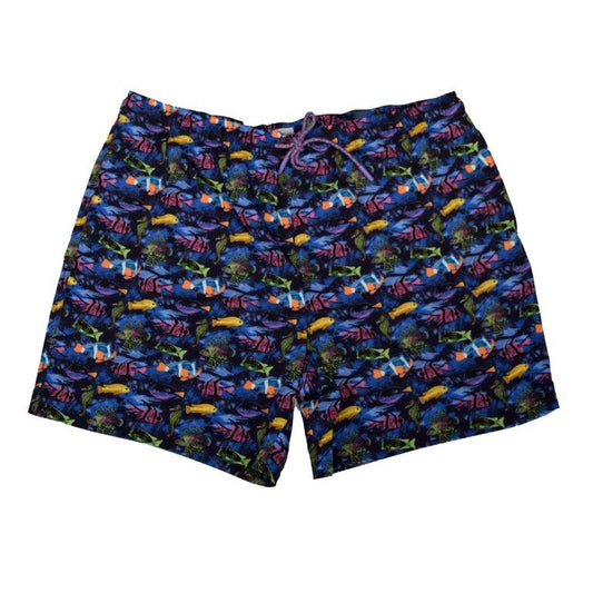 Fish Swim Trunks - Deep Navy