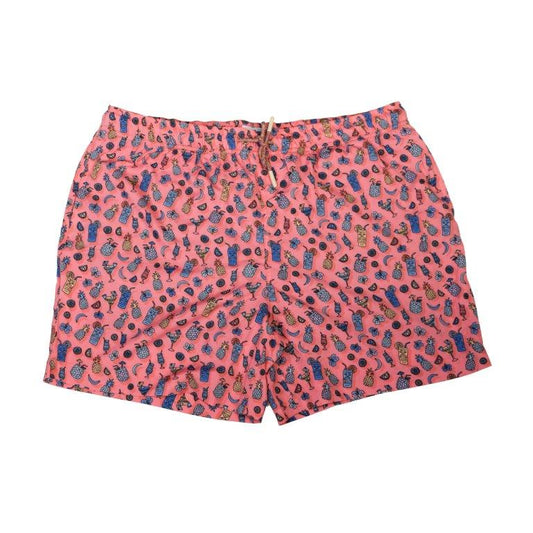 Tropical Drink Swim Trunks - Melon