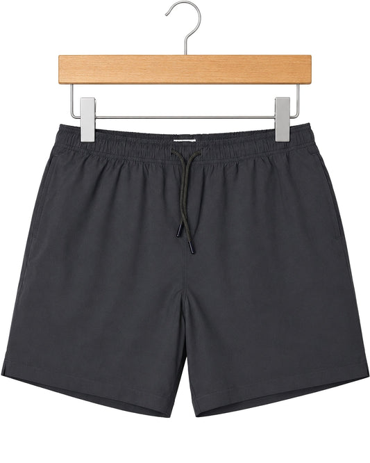 Solid Swim Trunks - Charcoal - Buoy & Boat - Swim Trunks - Charcoal