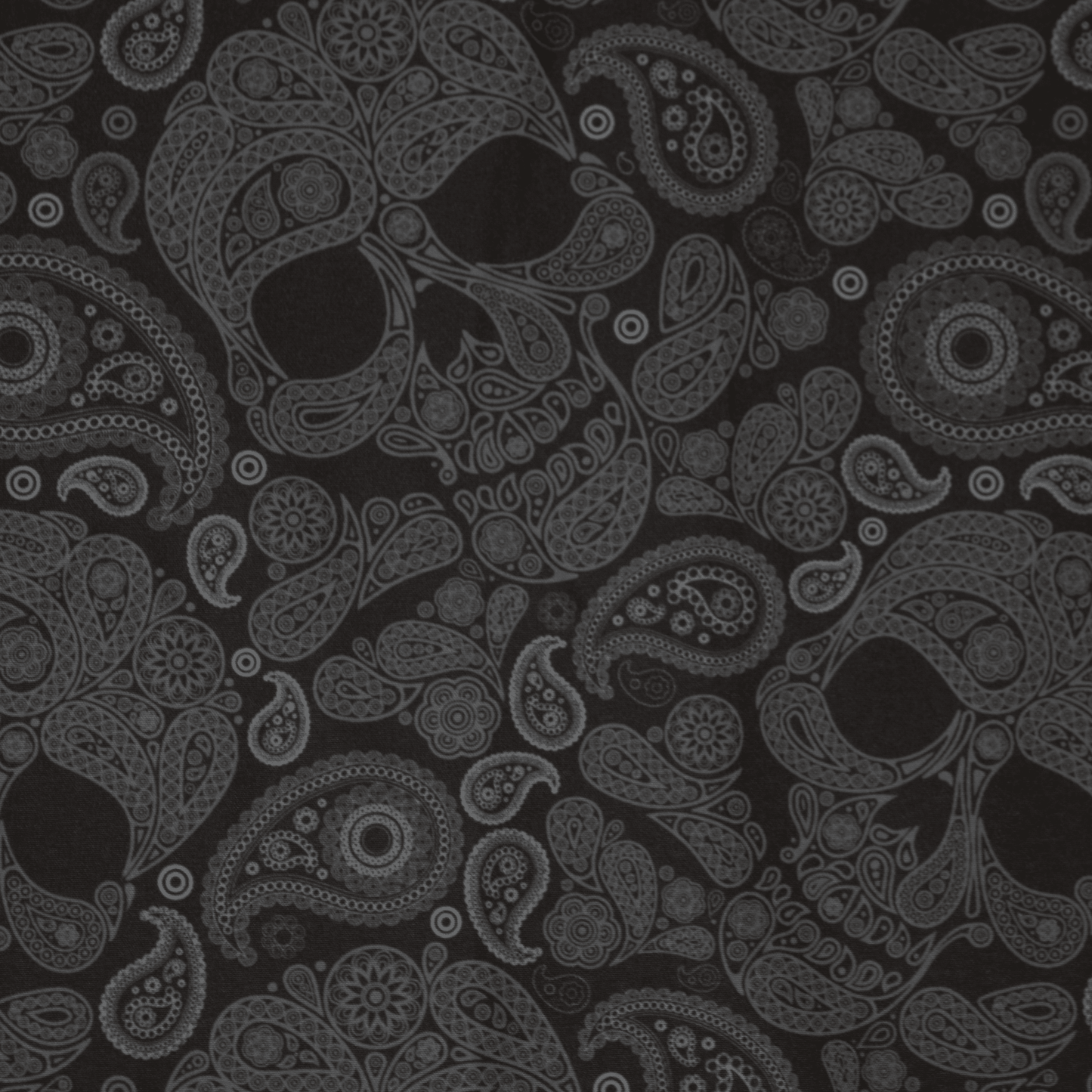 Paisley Skull Cabana Set - Black