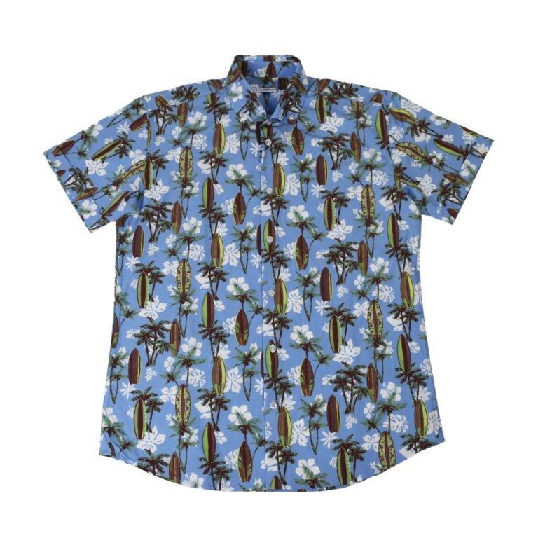 Tropical Surf Woven Shirt - Blue