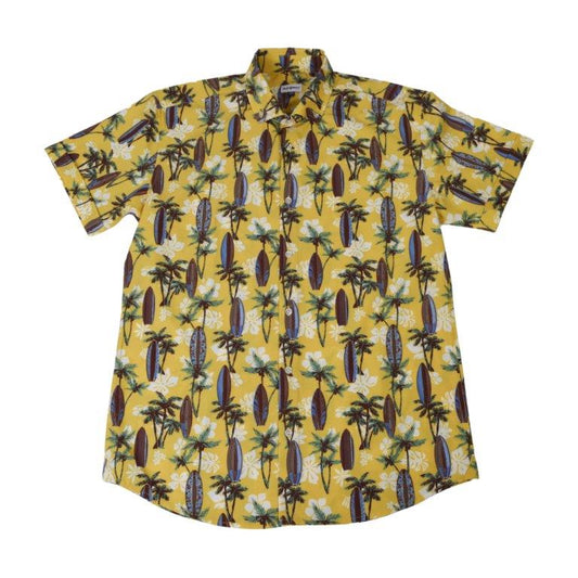 Tropical Surf Woven Shirt - Yellow