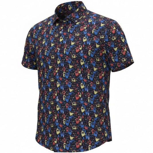 Abstract Fish Woven Shirt - Multi